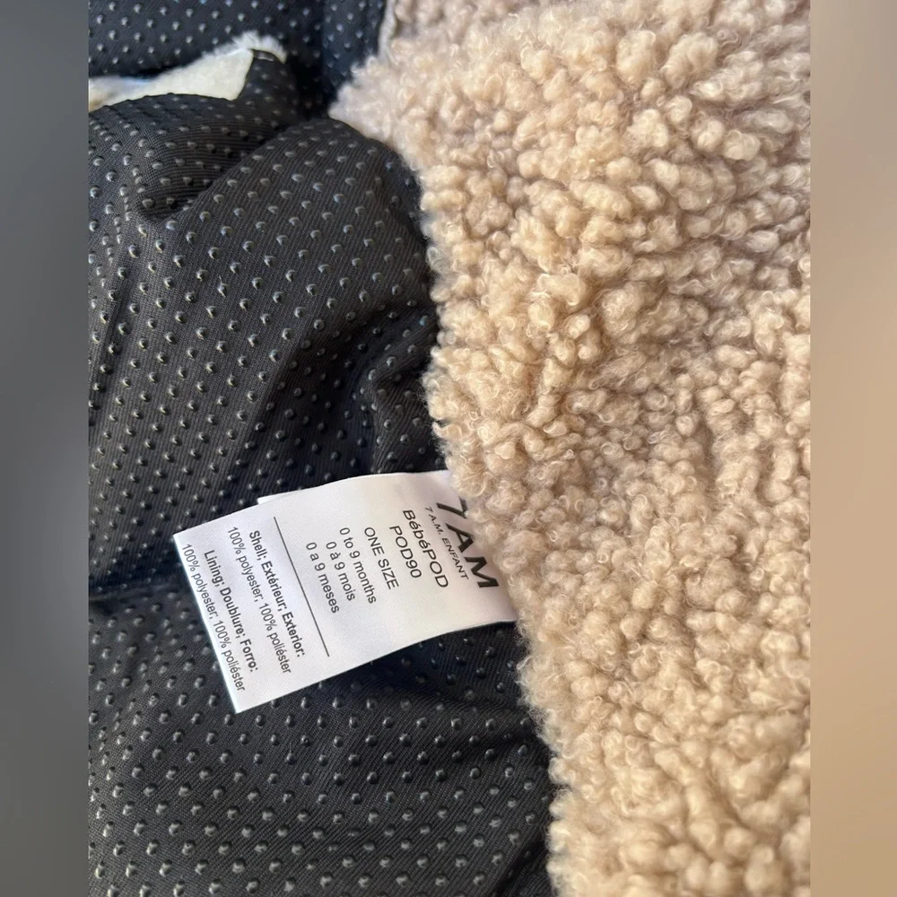 7AM Enfant BebePOD Teddy Infant Footmuff Color: Oatmeal Size: 0-9 months